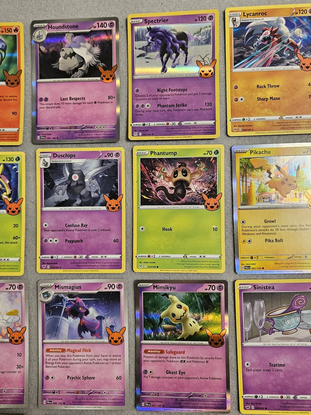 Pokemon Trick or Trade Halloween Complete 30 Card Set